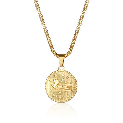 Zodiac Coin Necklace