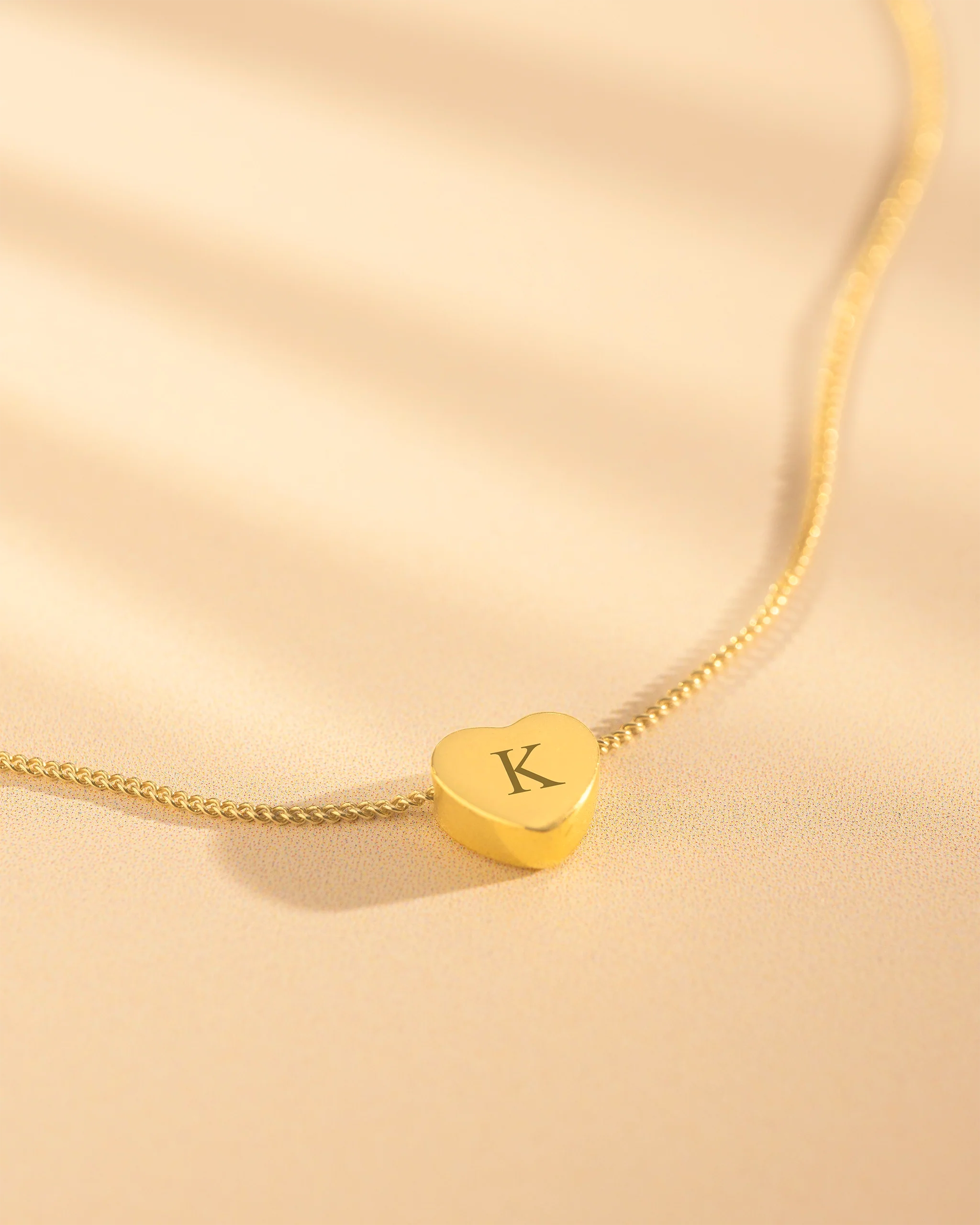 Mini Heart Initial Personalized Necklace