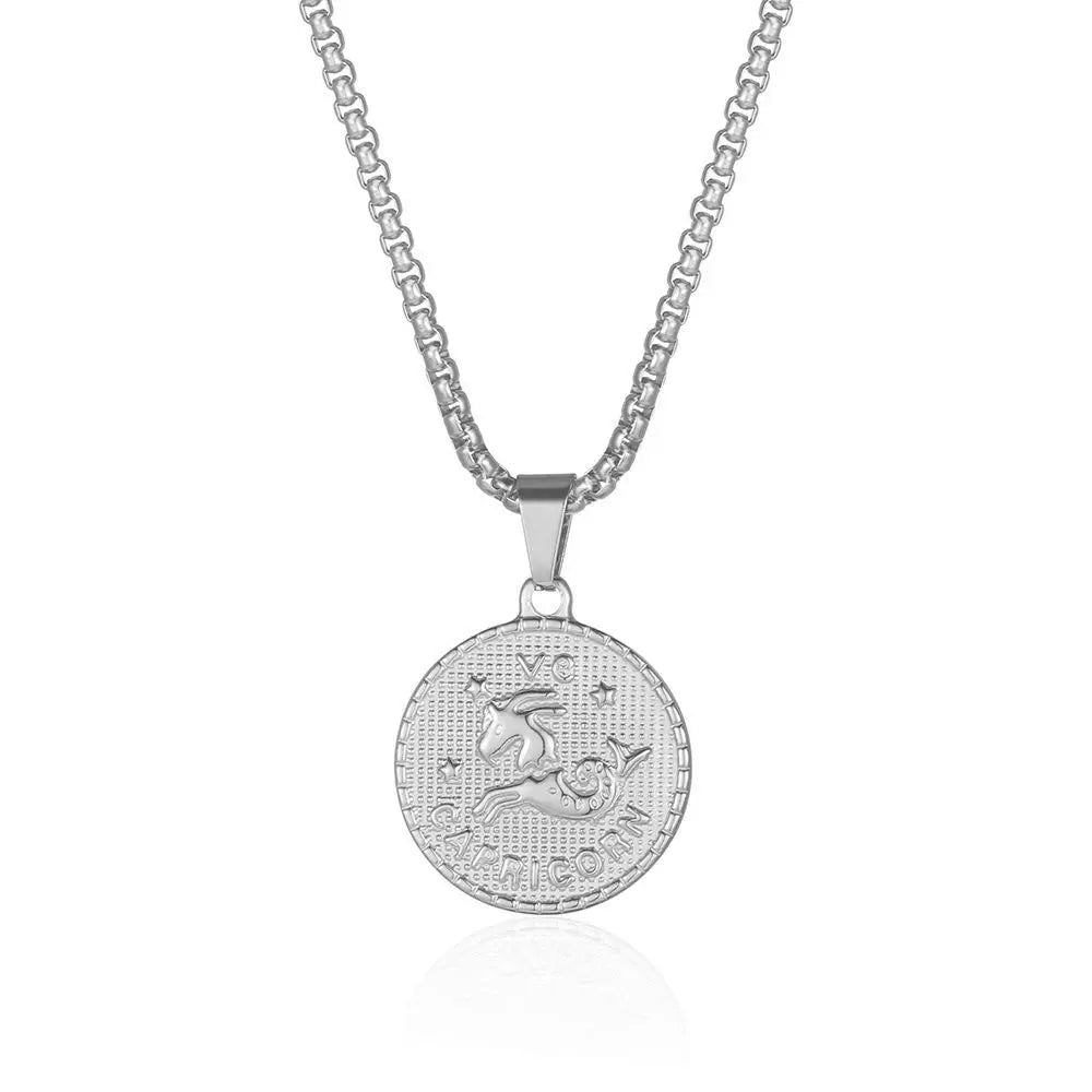 Zodiac Coin Necklace