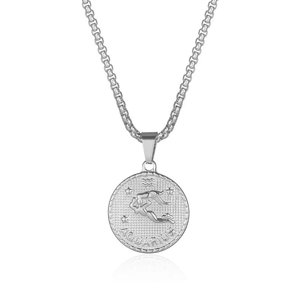 Zodiac Coin Necklace