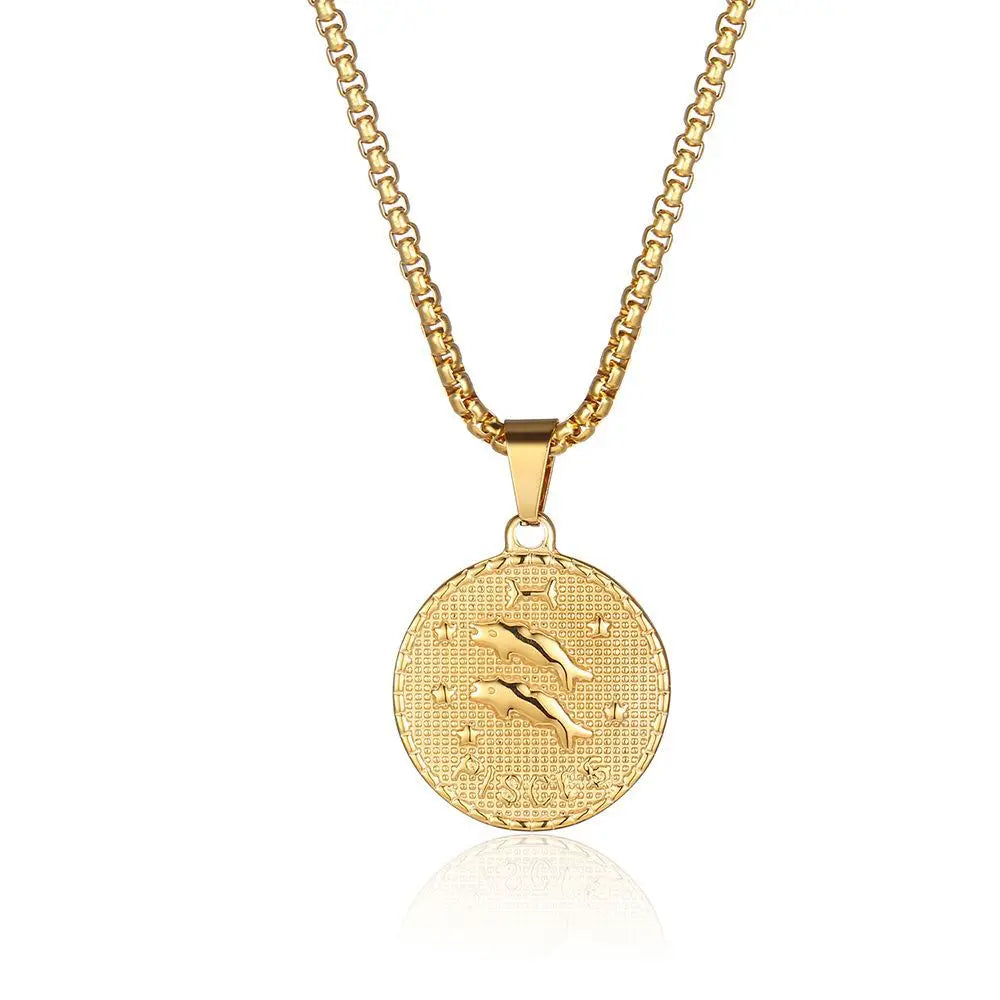 Zodiac Coin Necklace