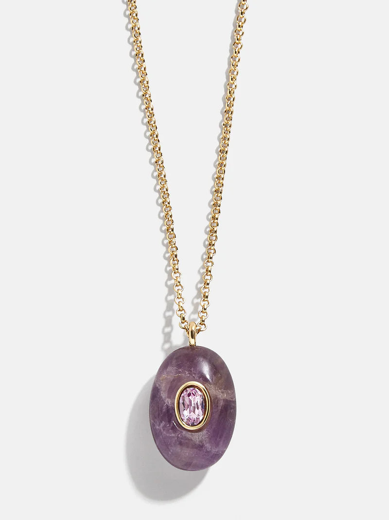 Semi-Precious Pendant Necklace