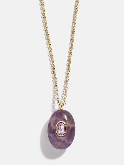 Semi-Precious Pendant Necklace