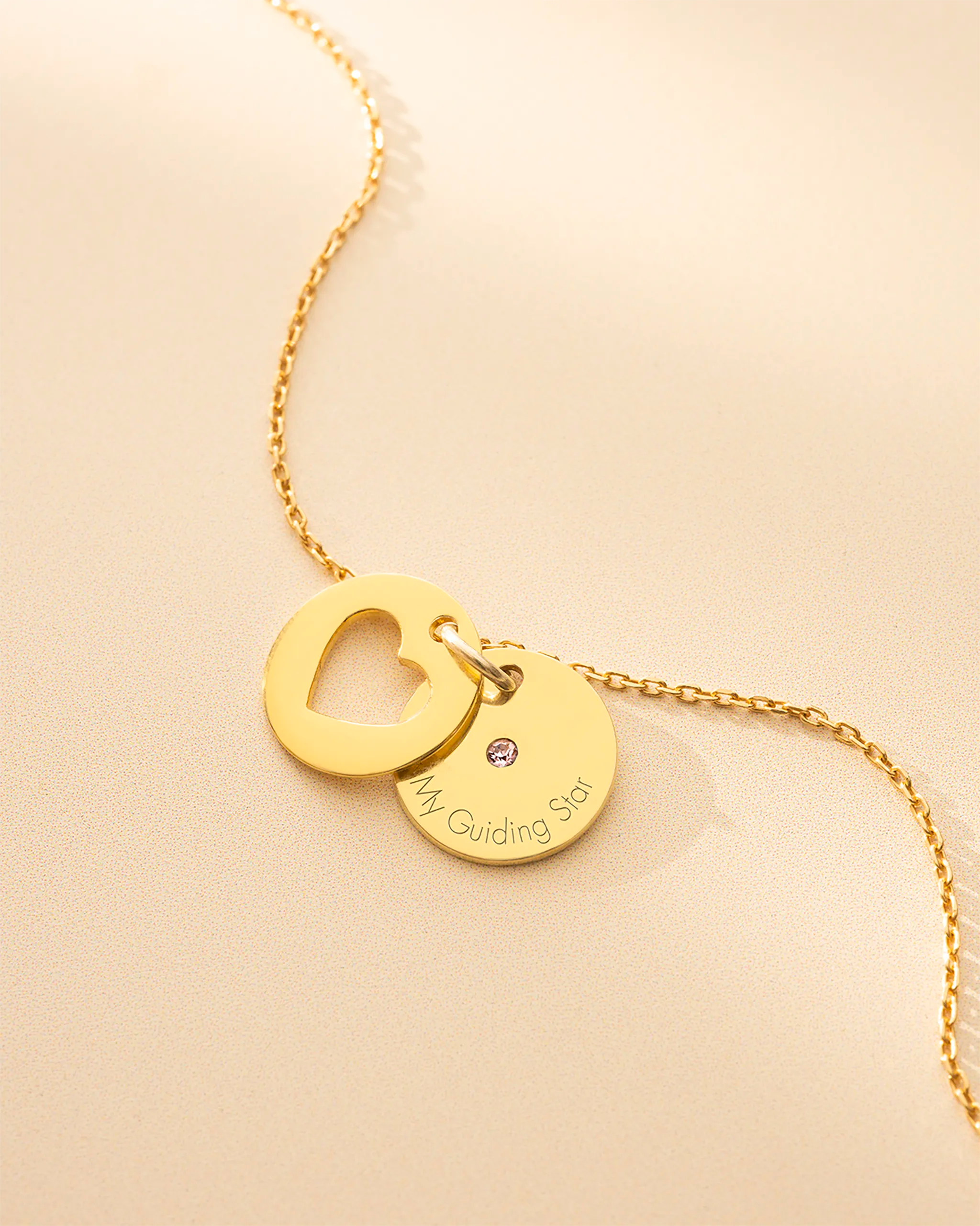 Personalised Secret Message Heart Birthstone Bracelet