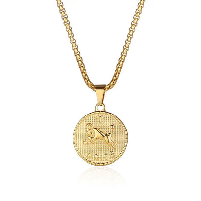 Zodiac Coin Necklace
