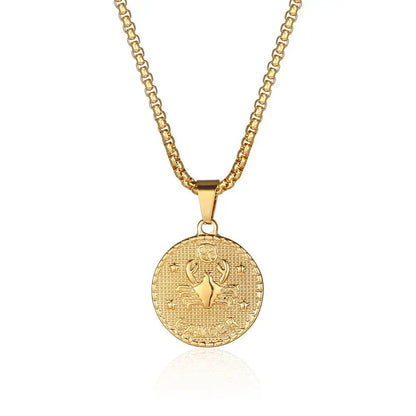 Zodiac Coin Necklace