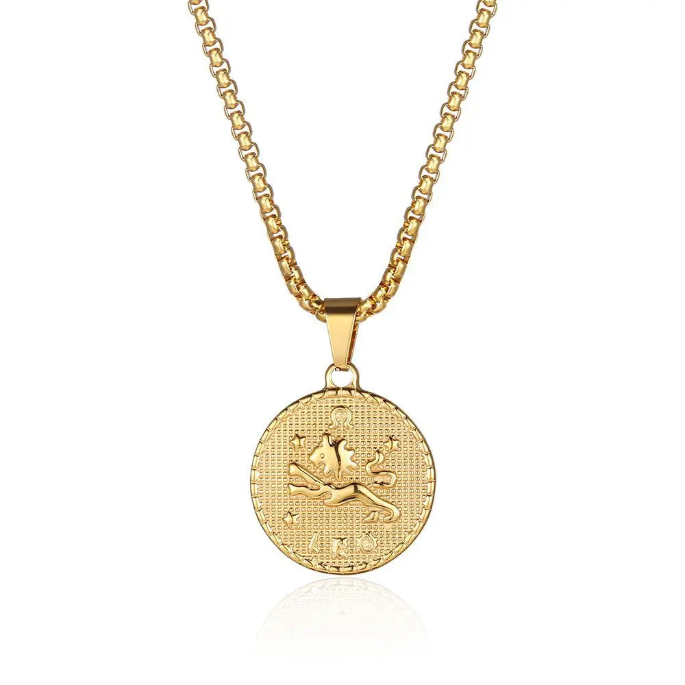Zodiac Coin Necklace