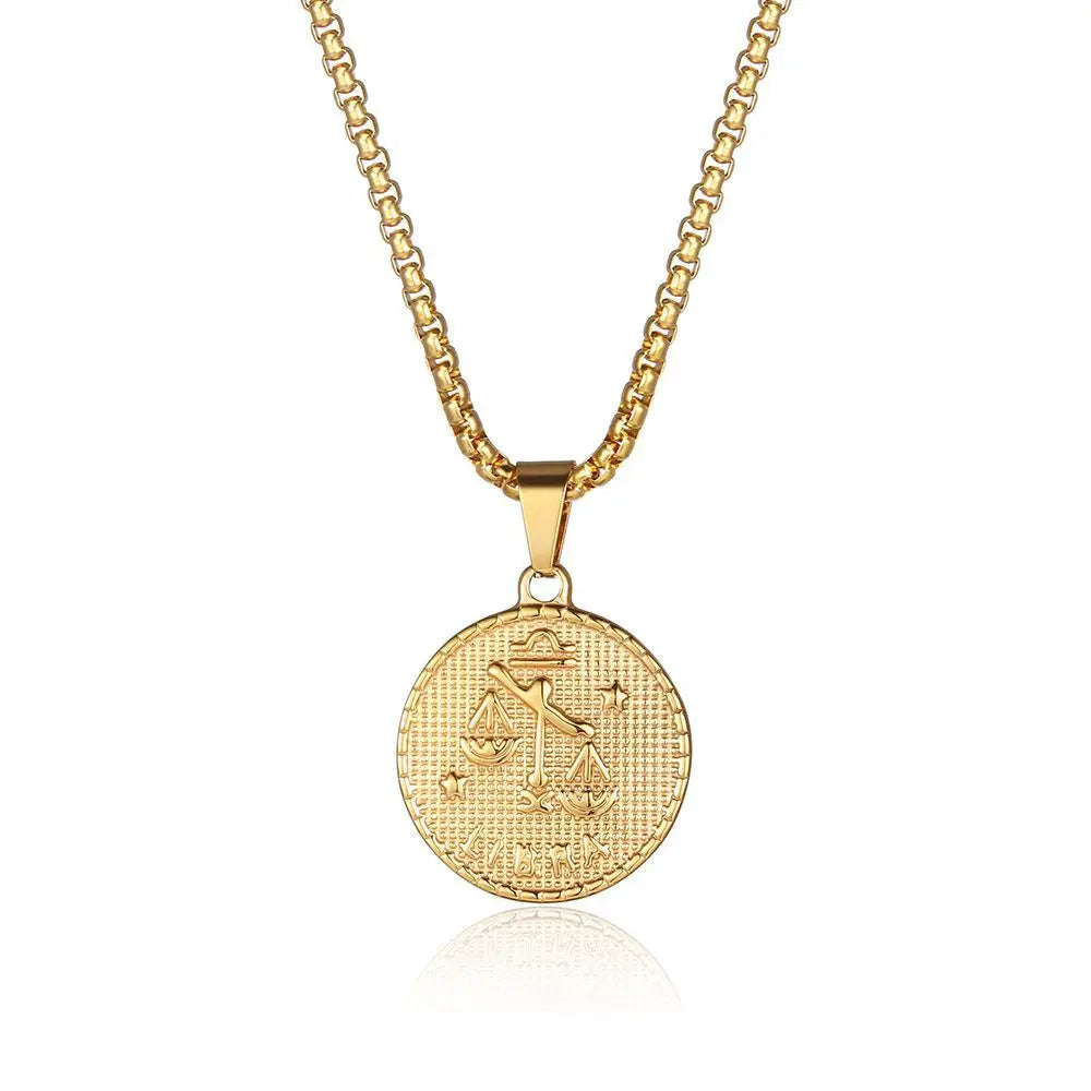 Zodiac Coin Necklace