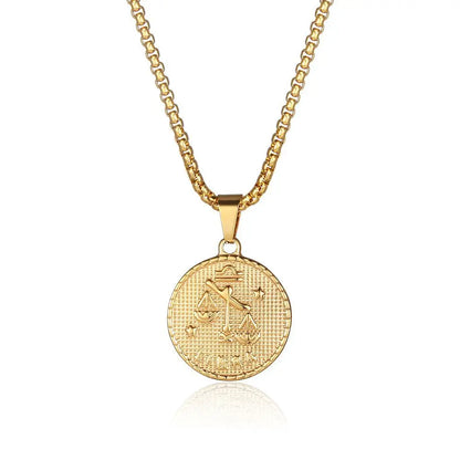 Zodiac Coin Necklace