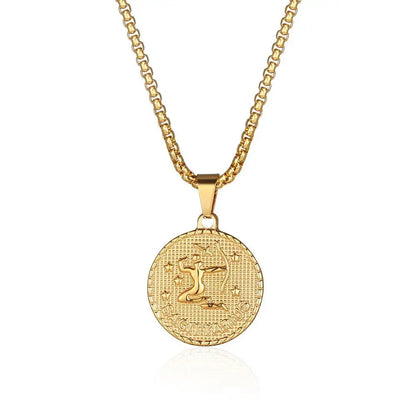 Zodiac Coin Necklace