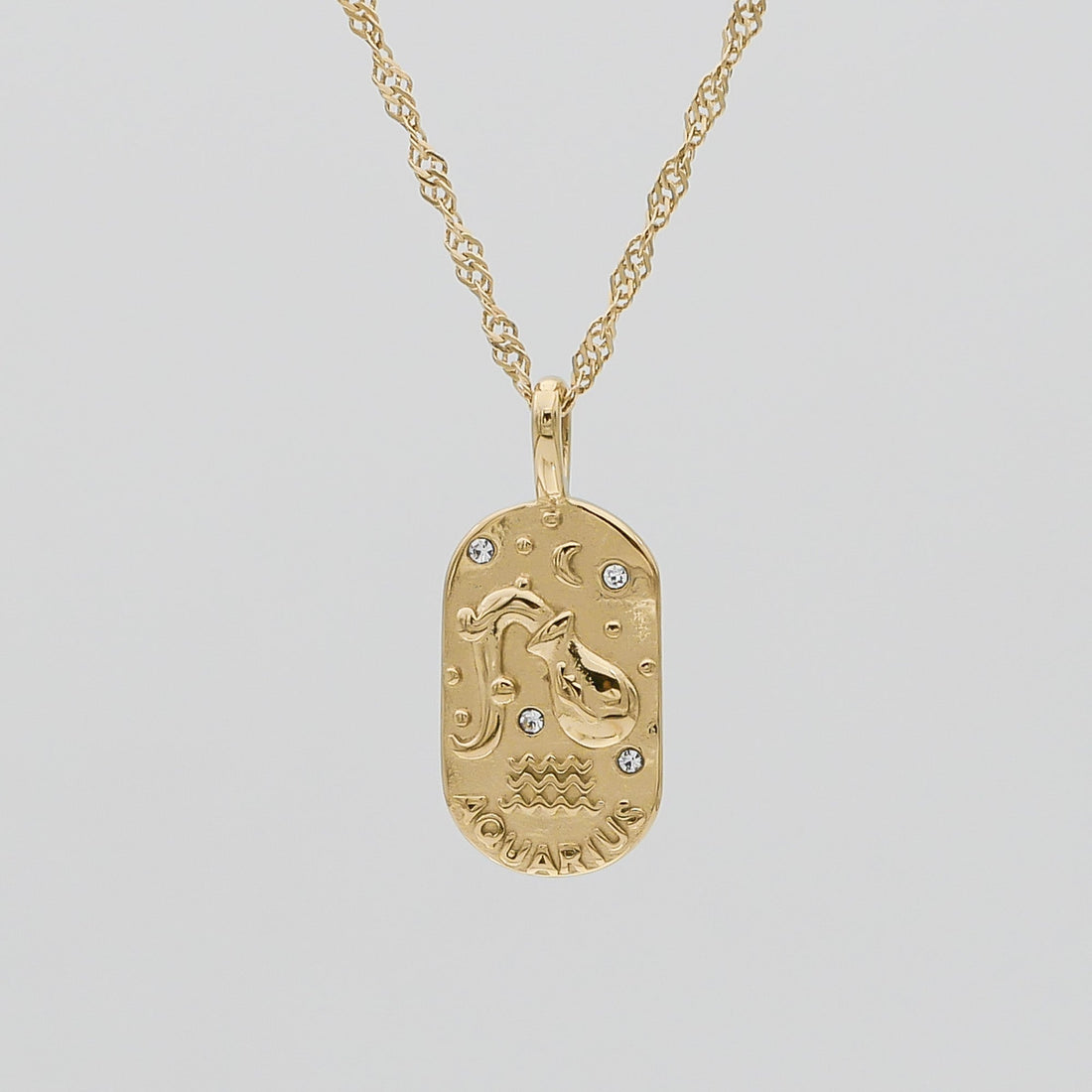 Zodiac Tarot Card Necklace