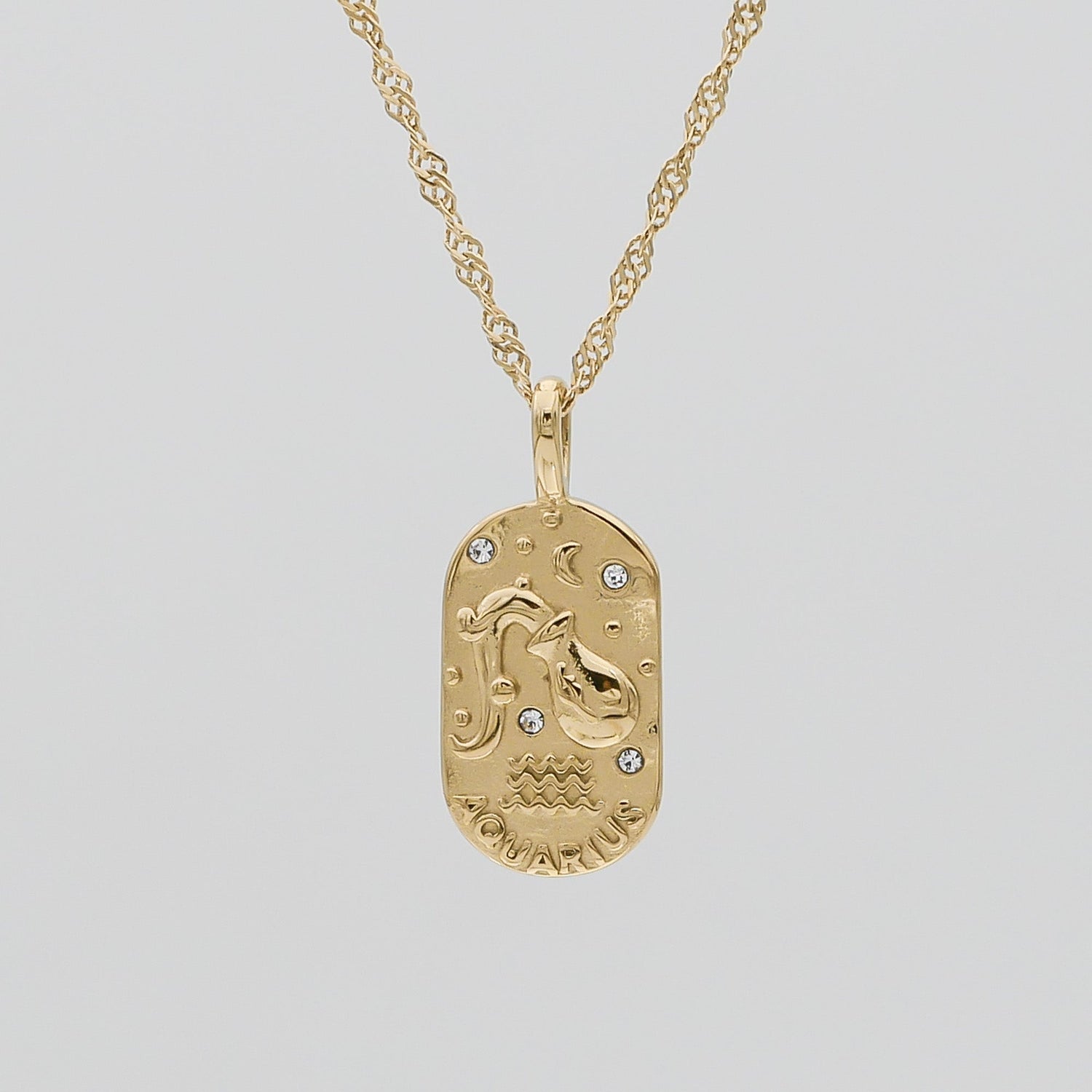 Zodiac Tarot Card Necklace