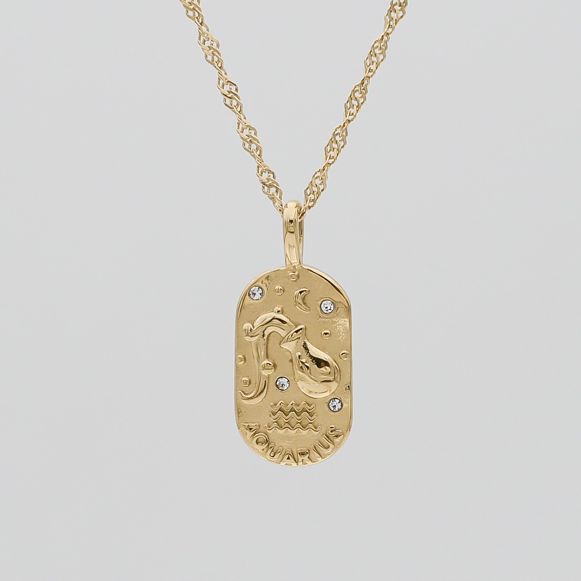 Zodiac Tarot Card Necklace