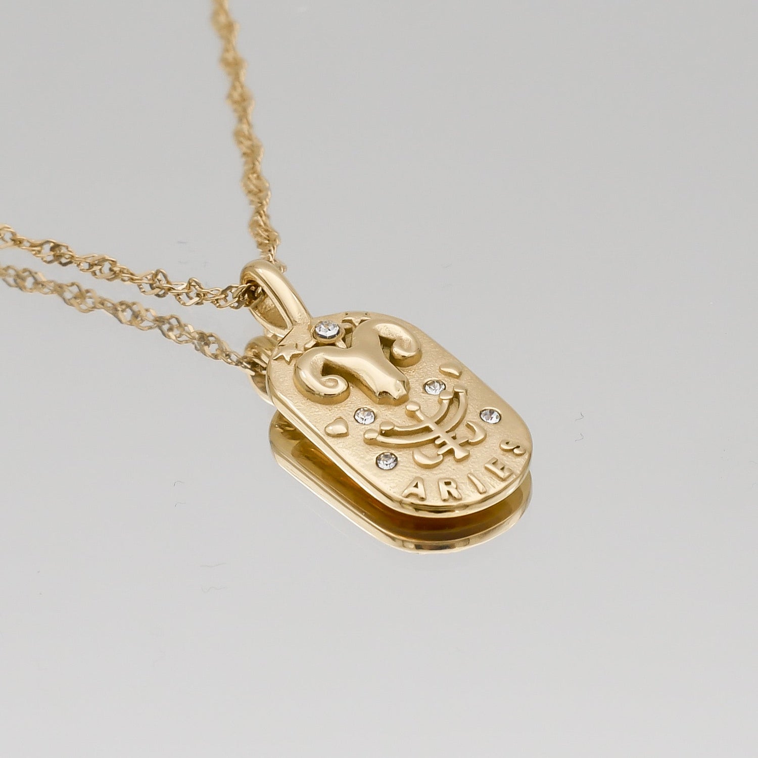 Zodiac Tarot Card Necklace