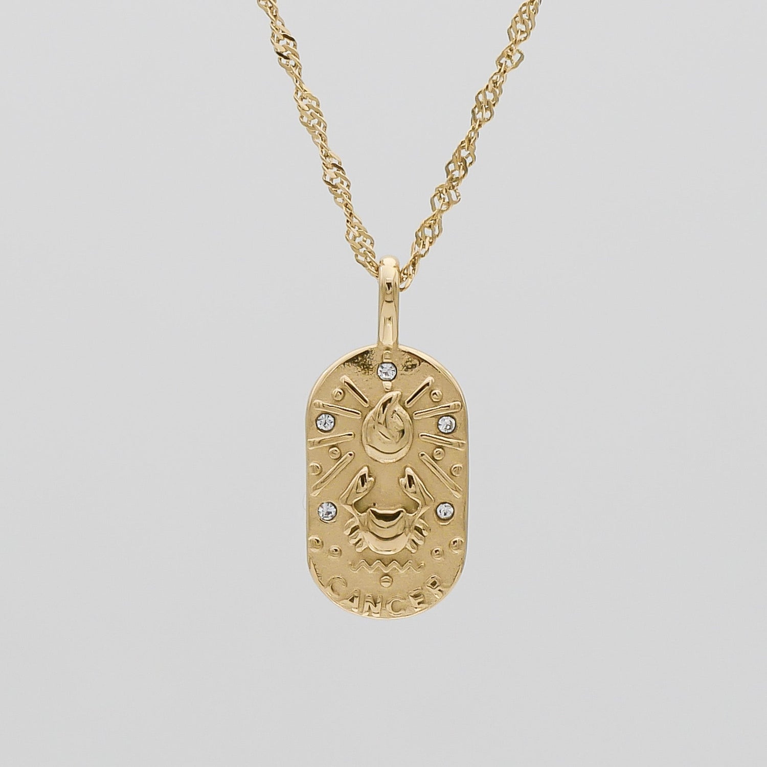 Zodiac Tarot Card Necklace