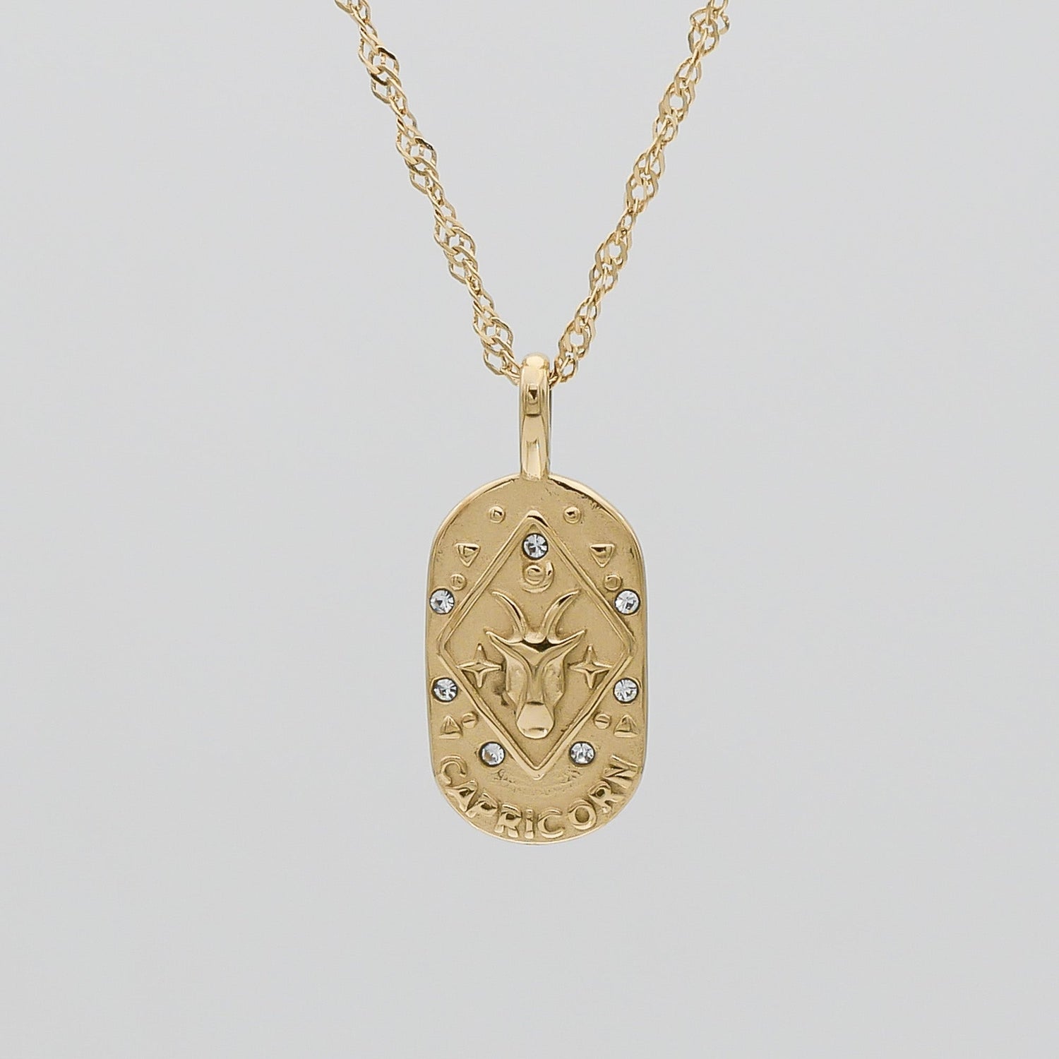 Zodiac Tarot Card Necklace