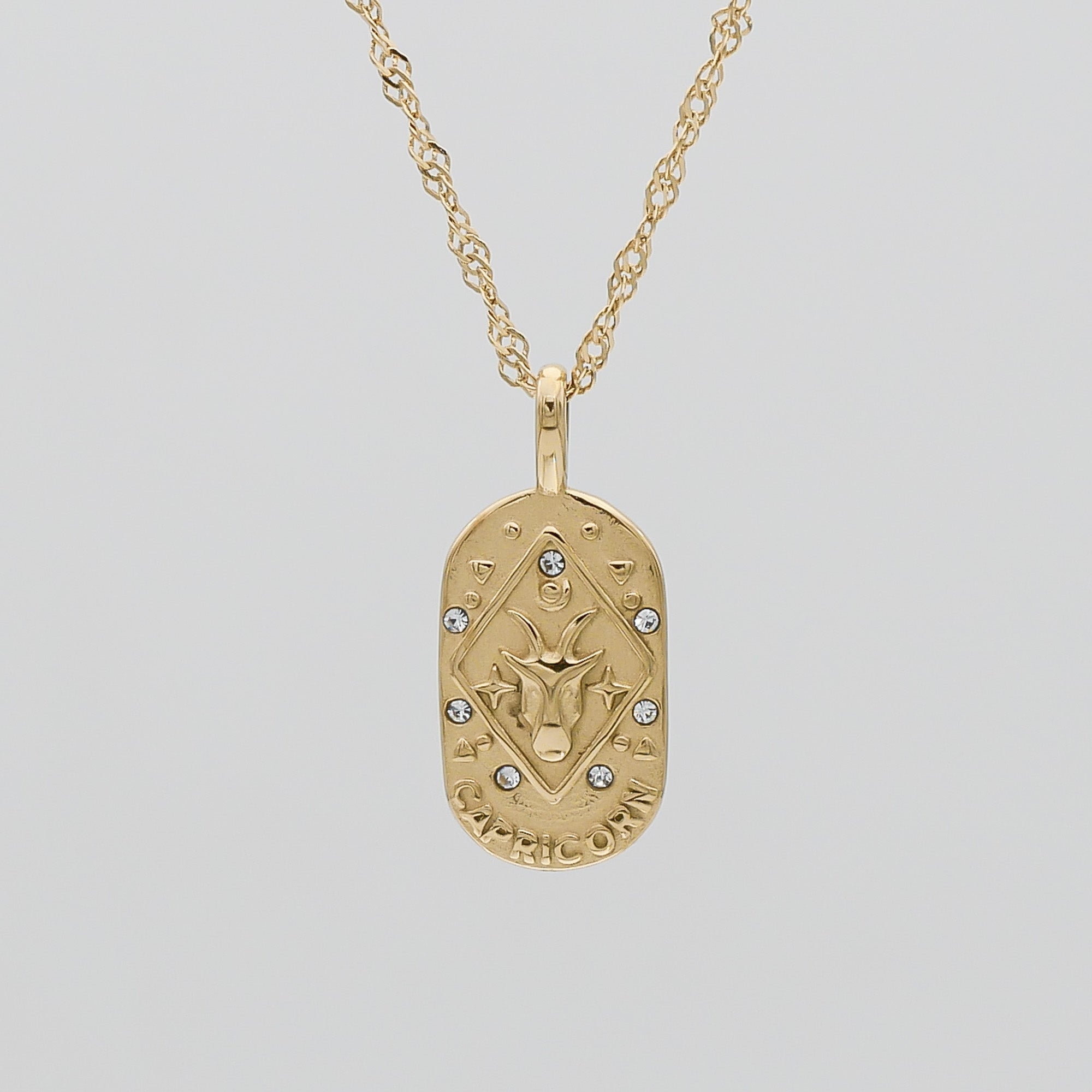 Zodiac Tarot Card Necklace