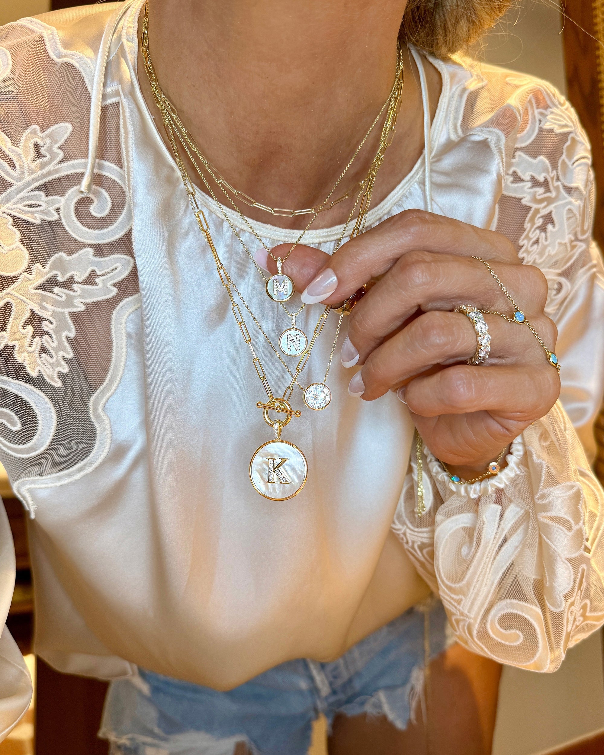 Love Letters Medallion Necklace