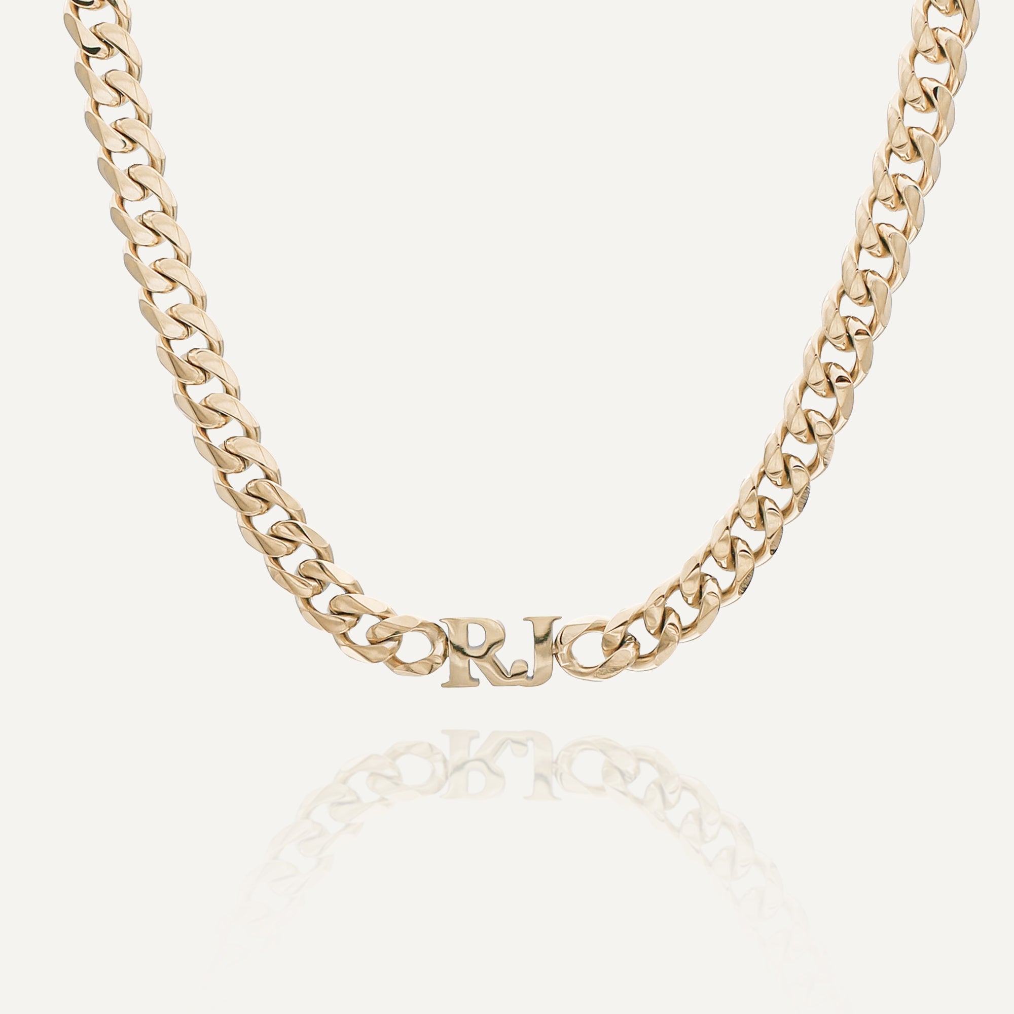 Personalised Cuban Chain Initial Choker