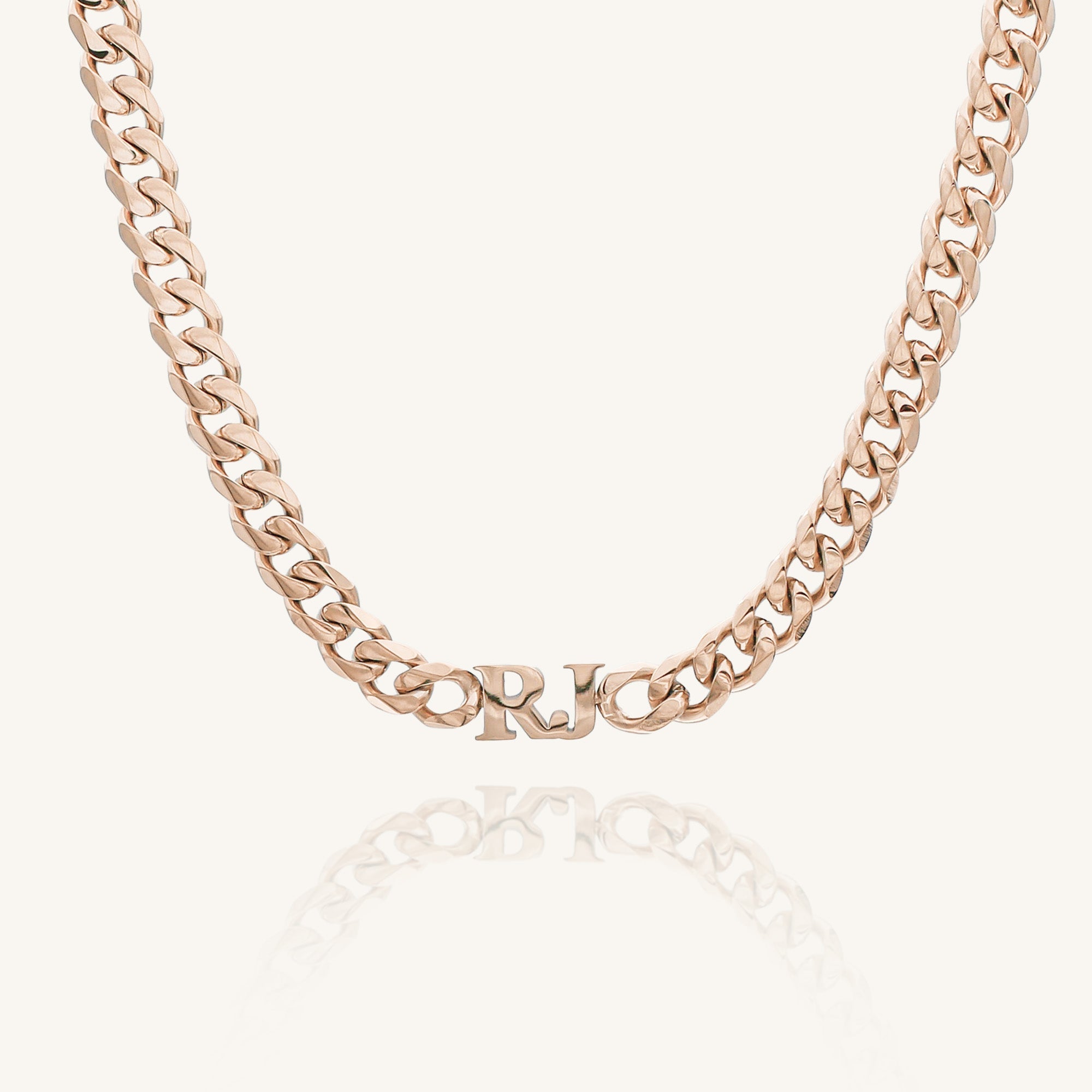 Personalised Cuban Chain Initial Choker
