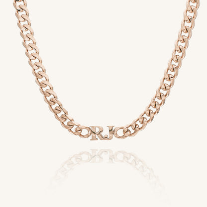 Personalised Cuban Chain Initial Choker