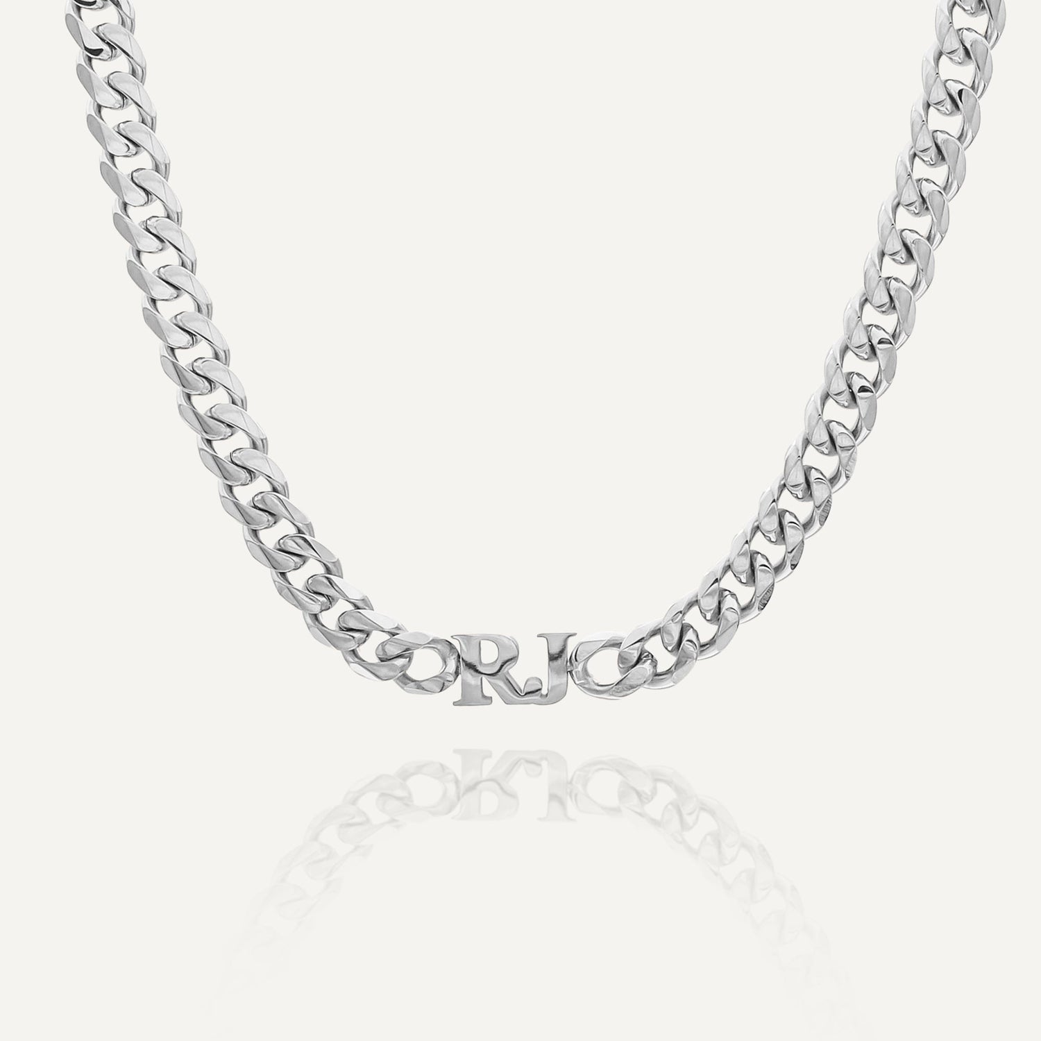 Personalised Cuban Chain Initial Choker