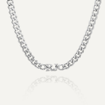 Personalised Cuban Chain Initial Choker
