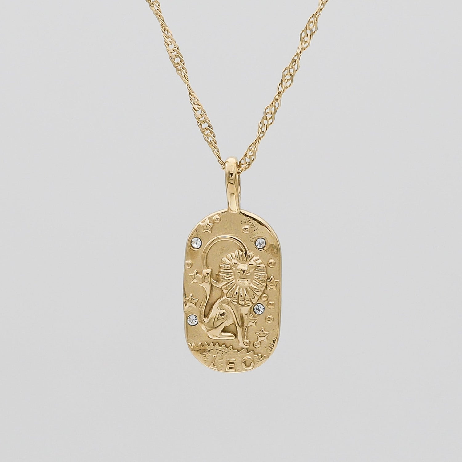 Zodiac Tarot Card Necklace