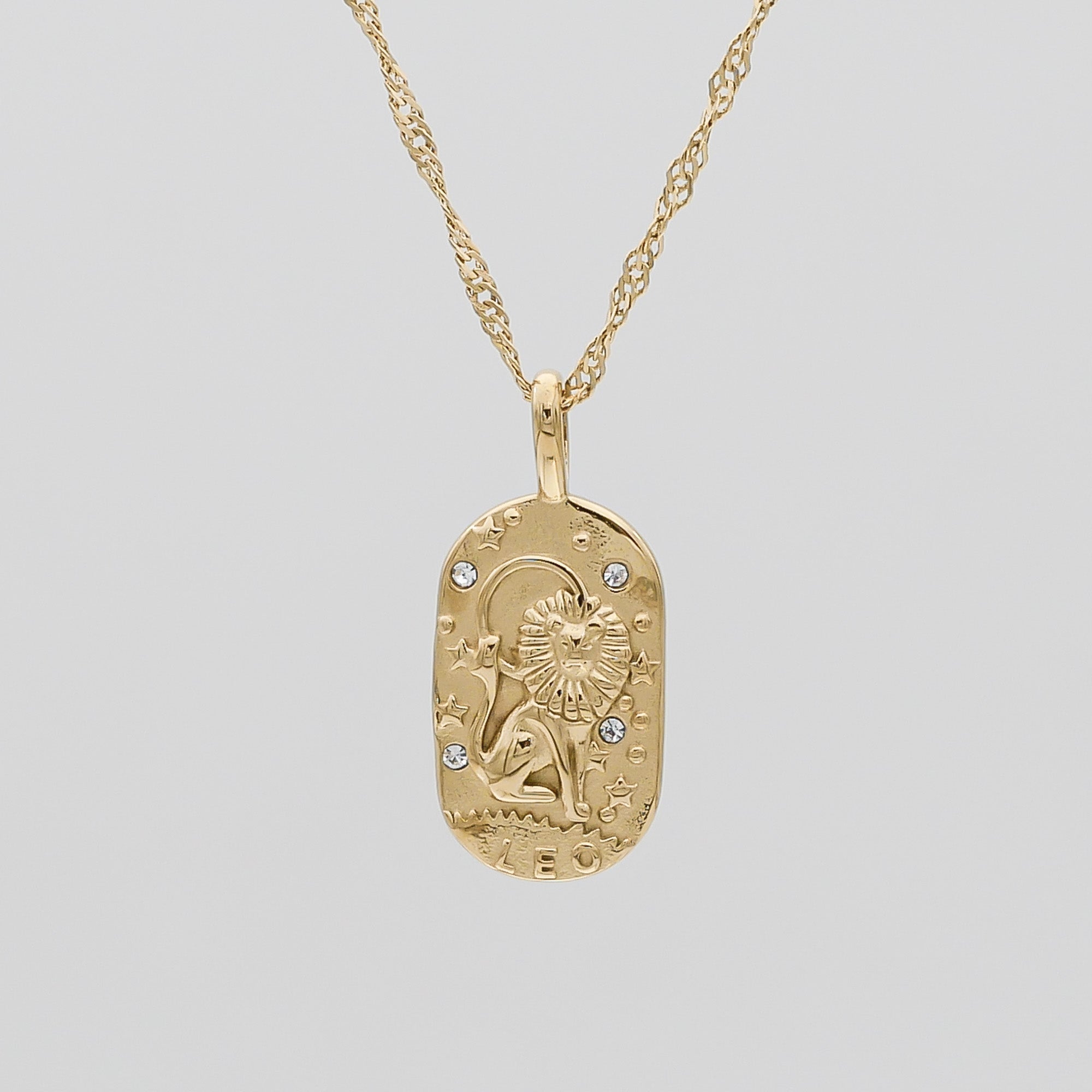 Zodiac Tarot Card Necklace