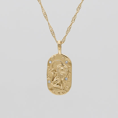 Zodiac Tarot Card Necklace