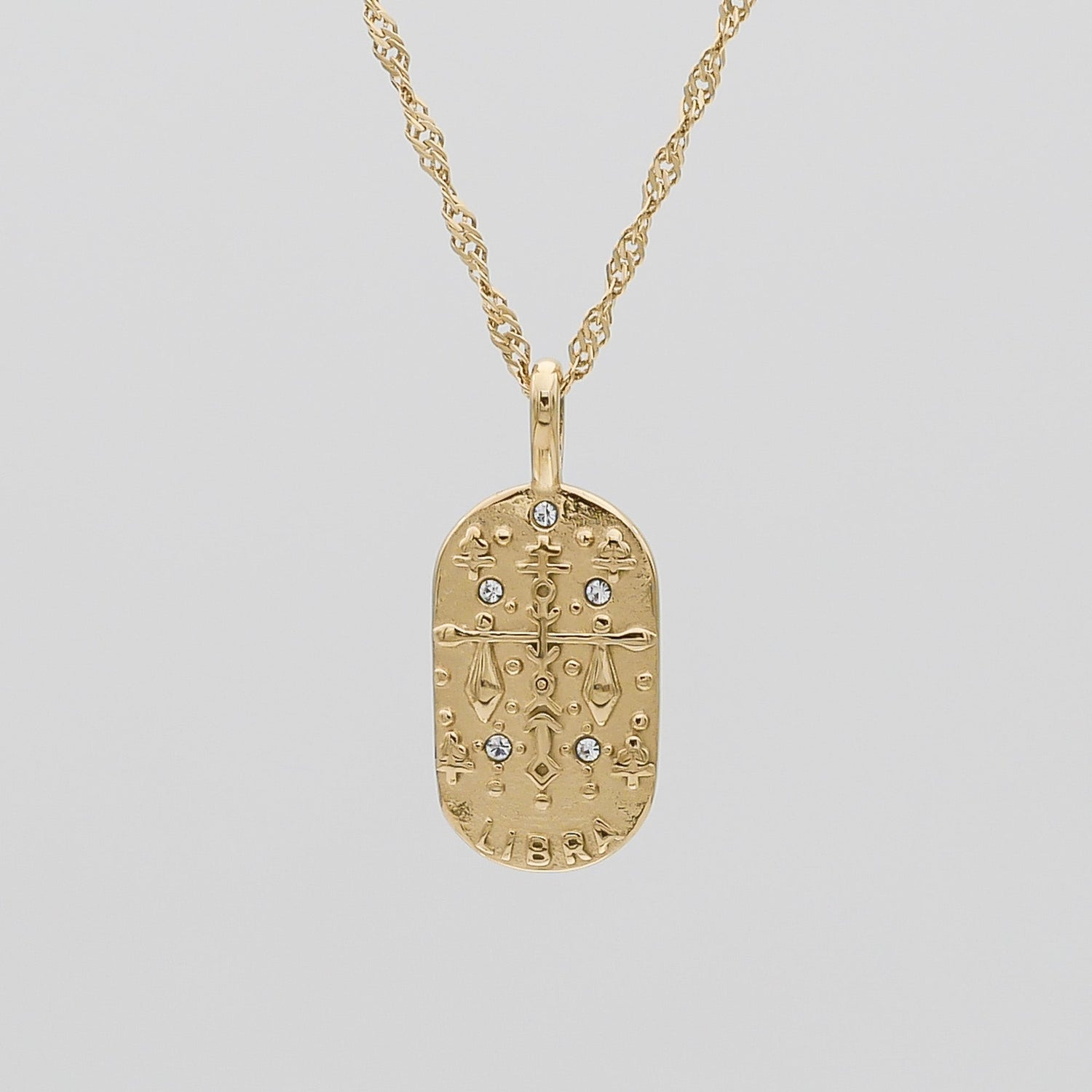 Zodiac Tarot Card Necklace