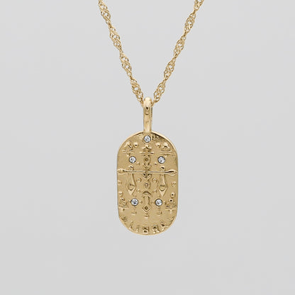 Zodiac Tarot Card Necklace