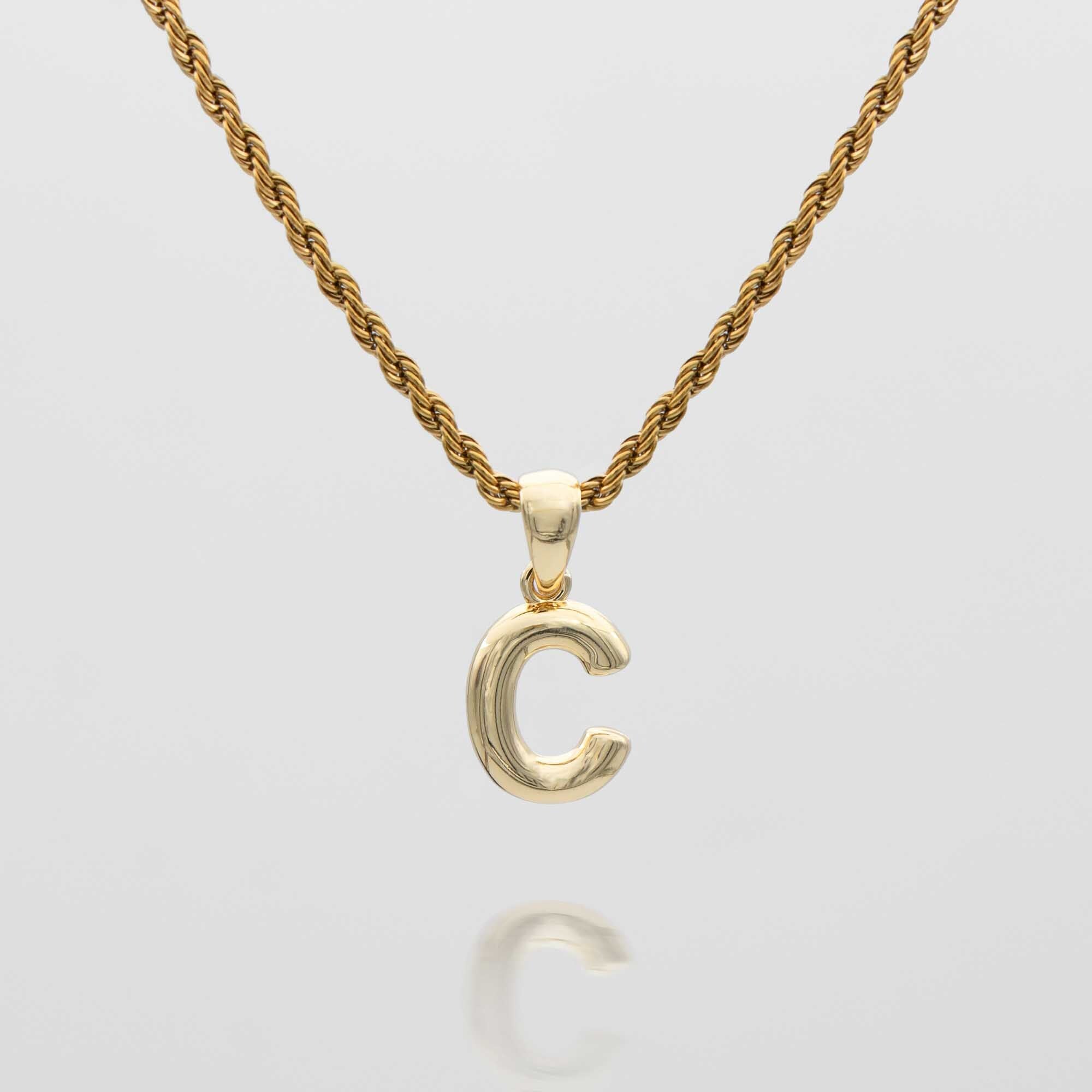 Mini Bubble Initial Necklace