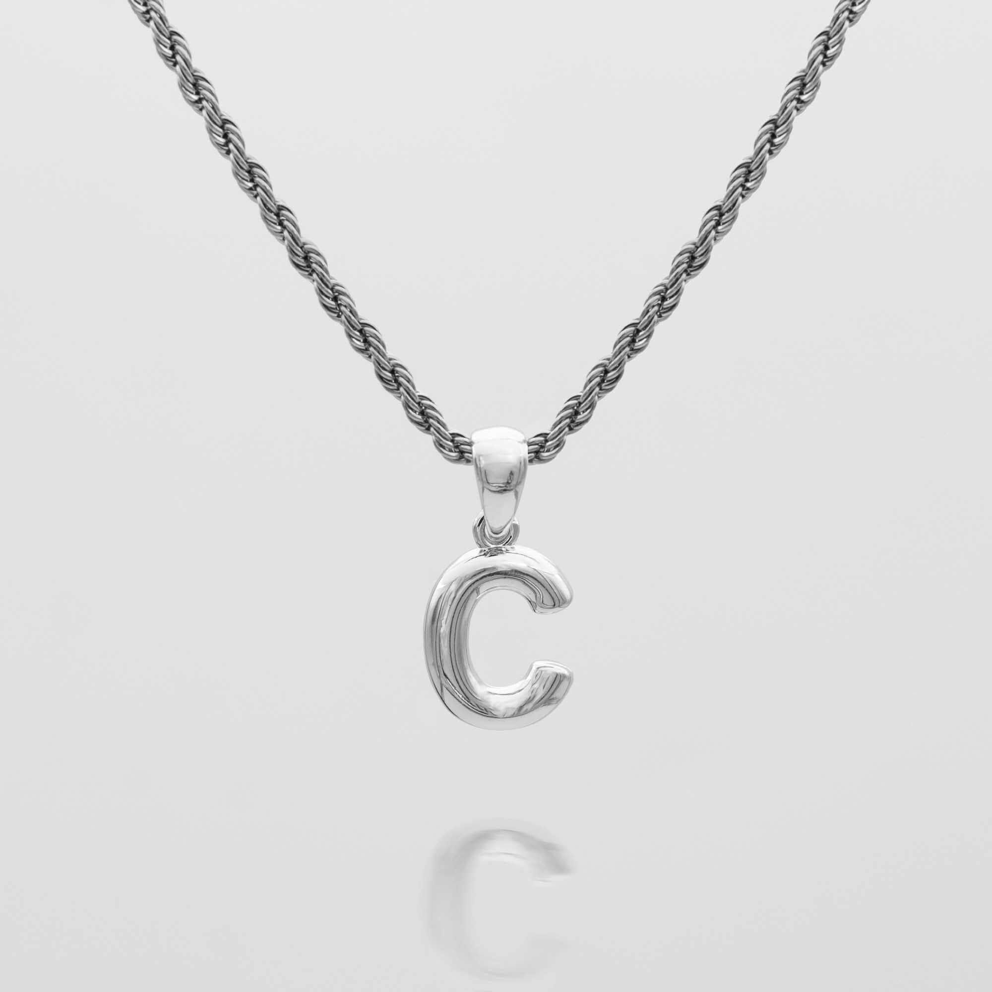 Mini Bubble Initial Necklace