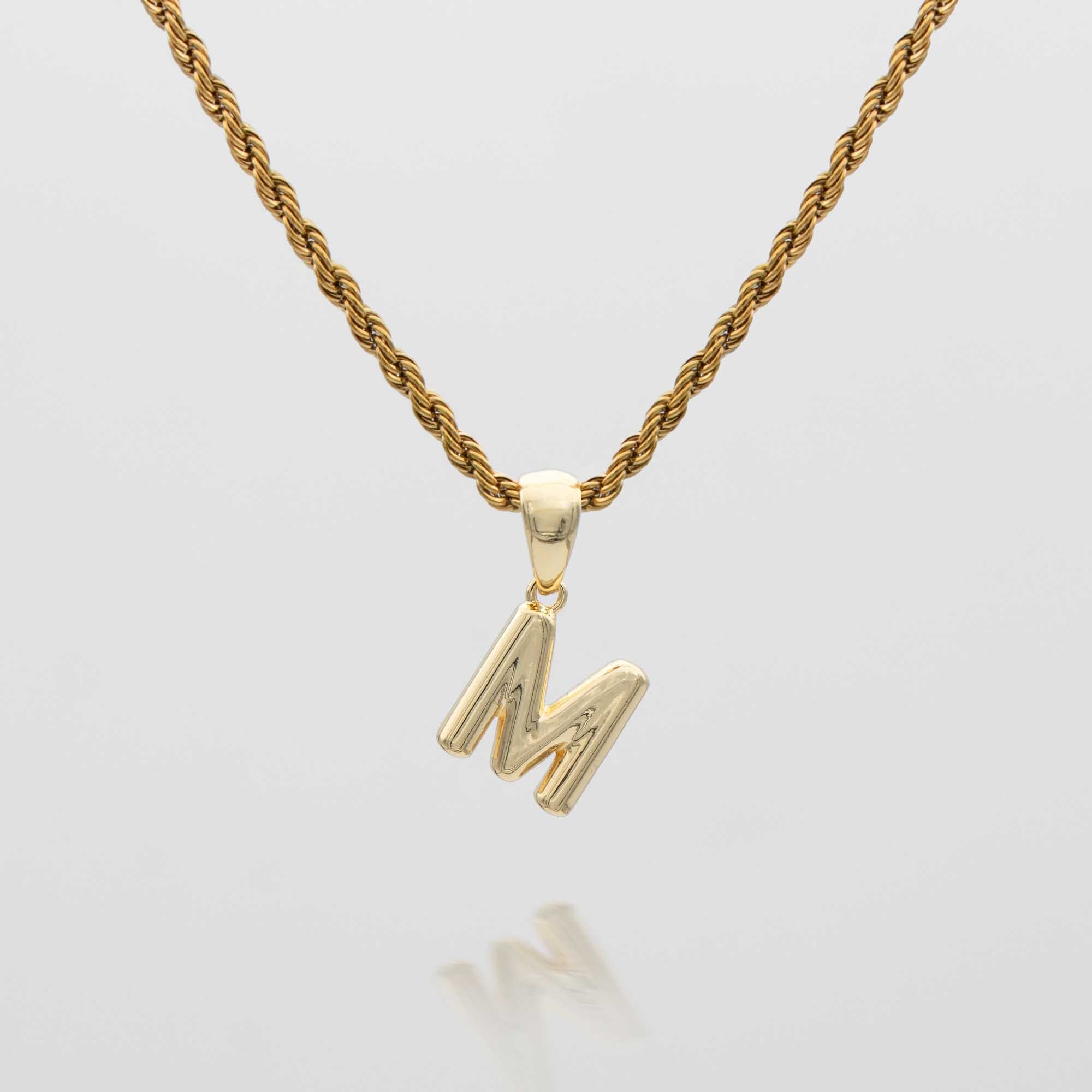 Mini Bubble Initial Necklace