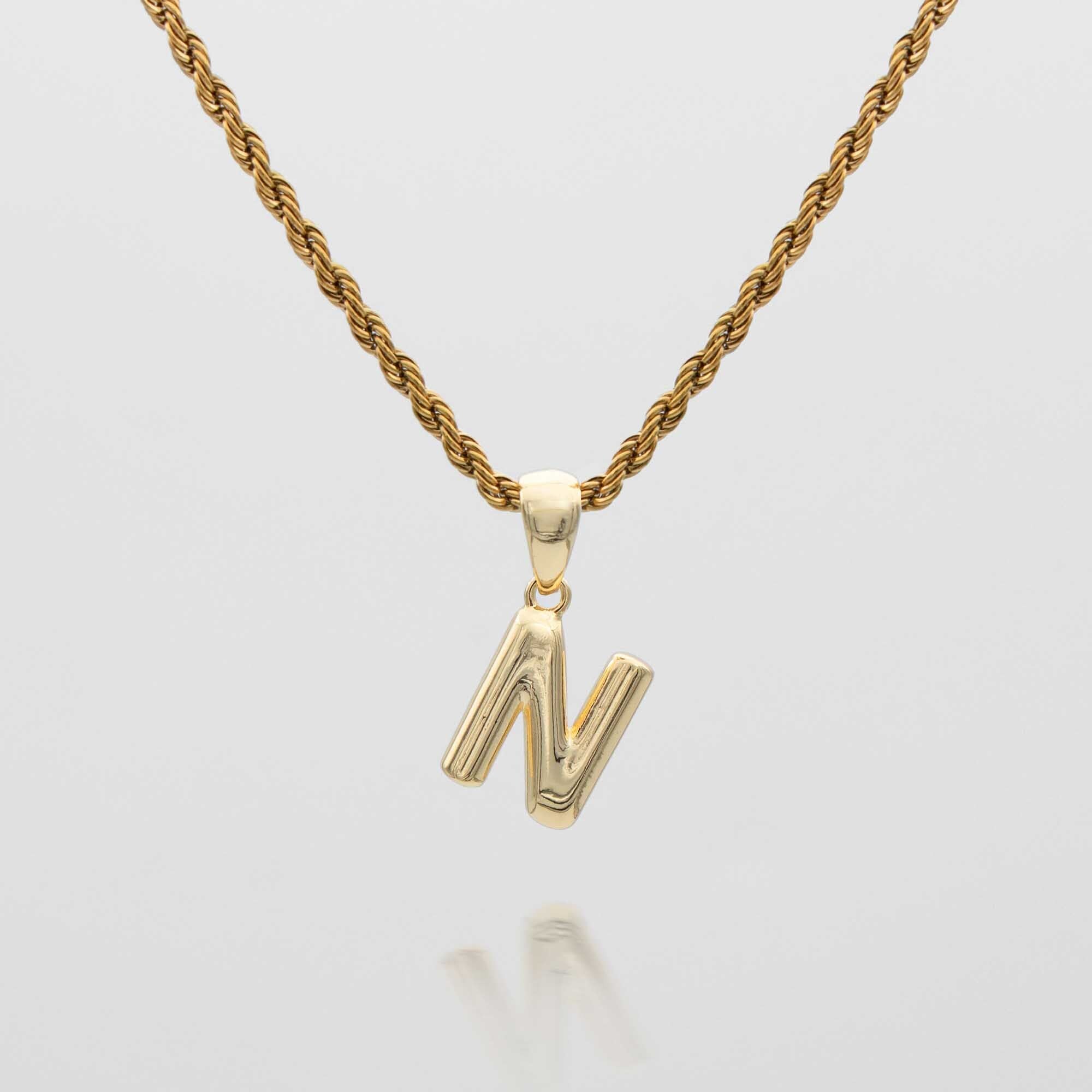 Mini Bubble Initial Necklace
