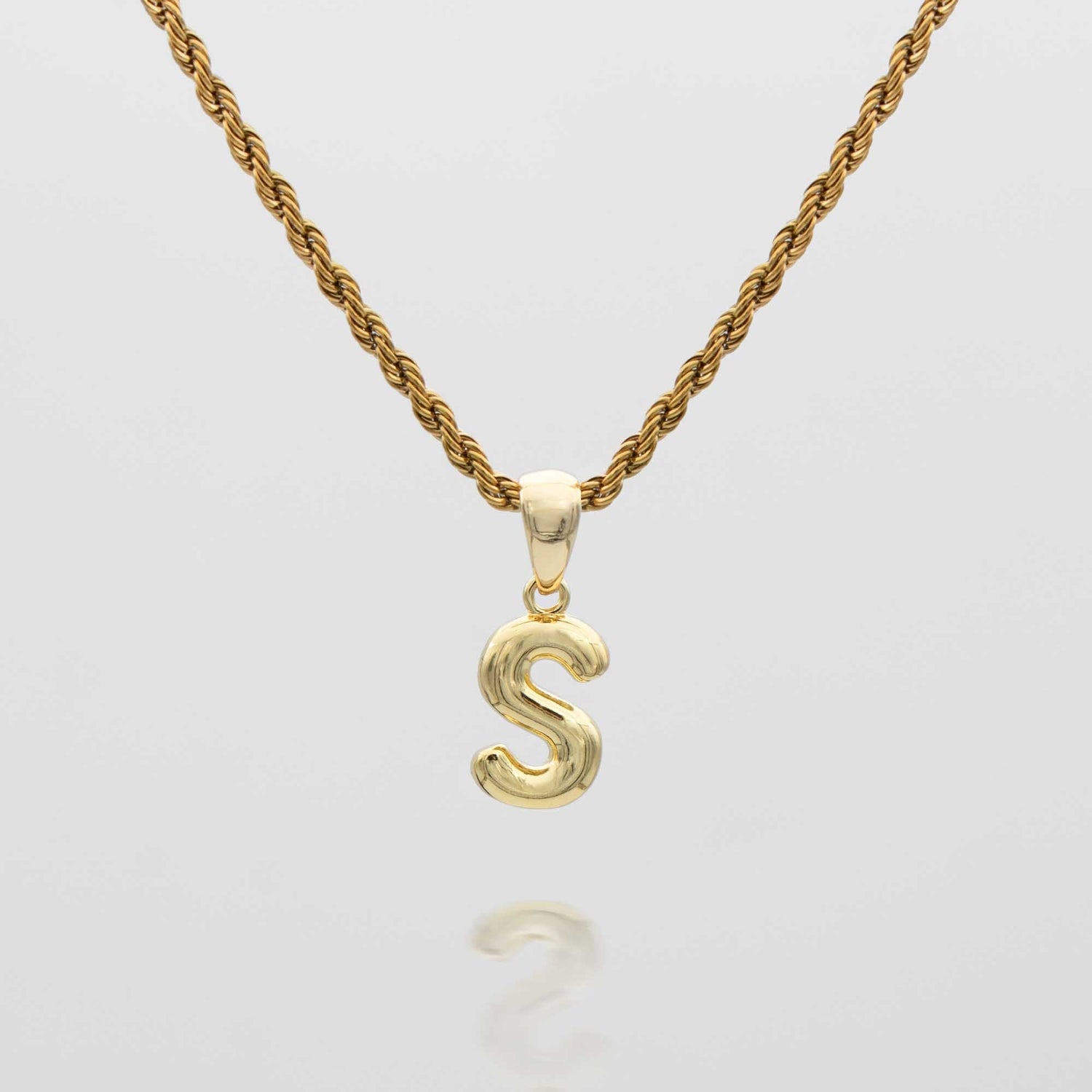 Mini Bubble Initial Necklace