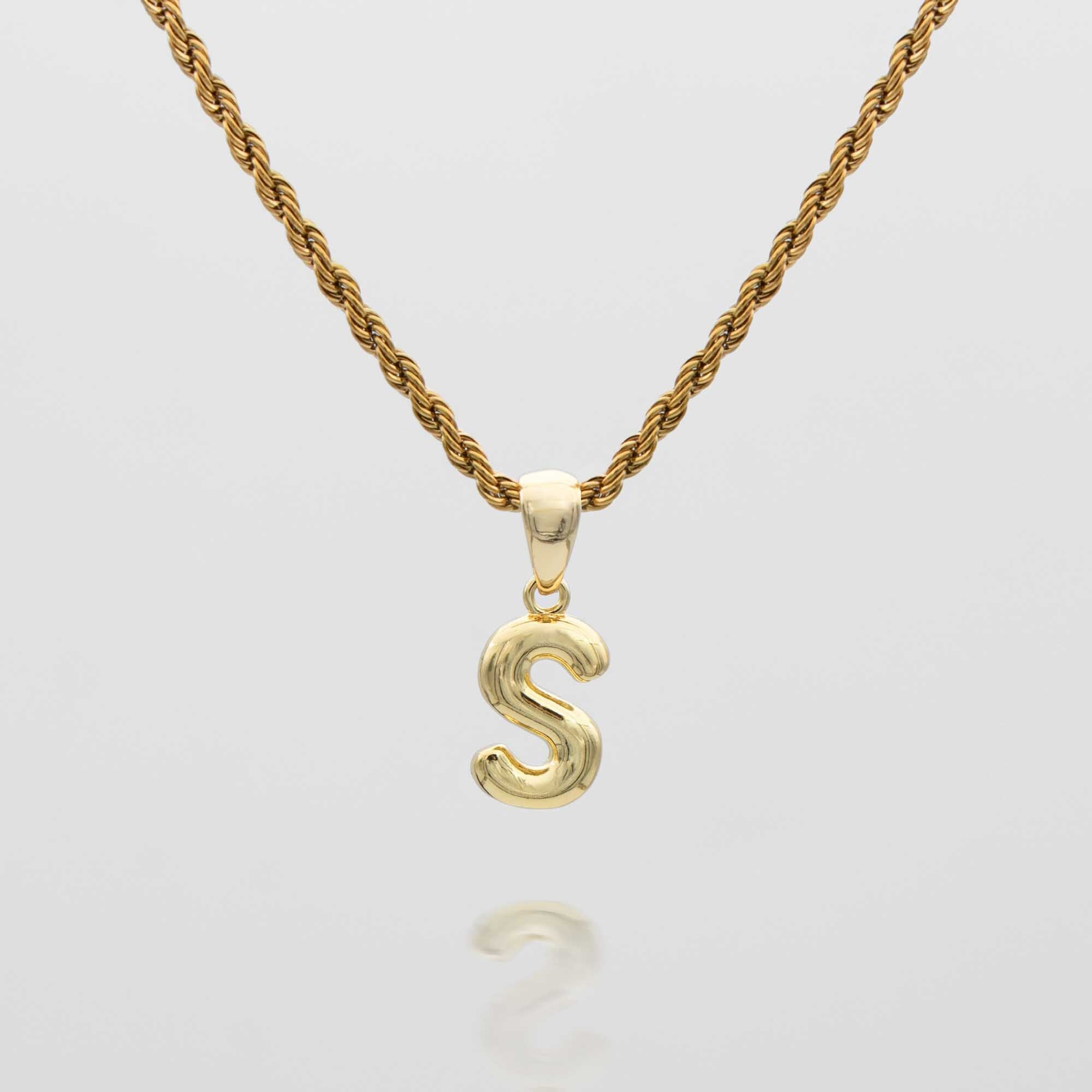 Mini Bubble Initial Necklace
