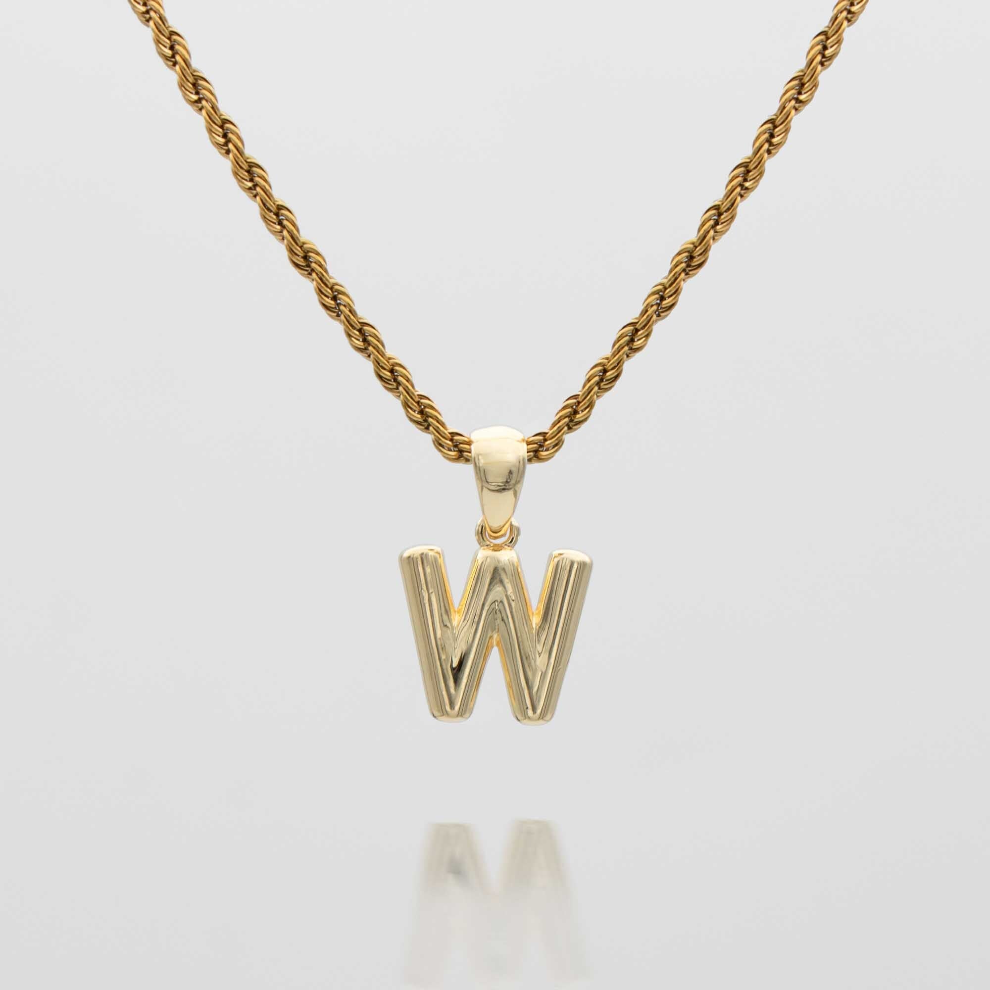 Mini Bubble Initial Necklace