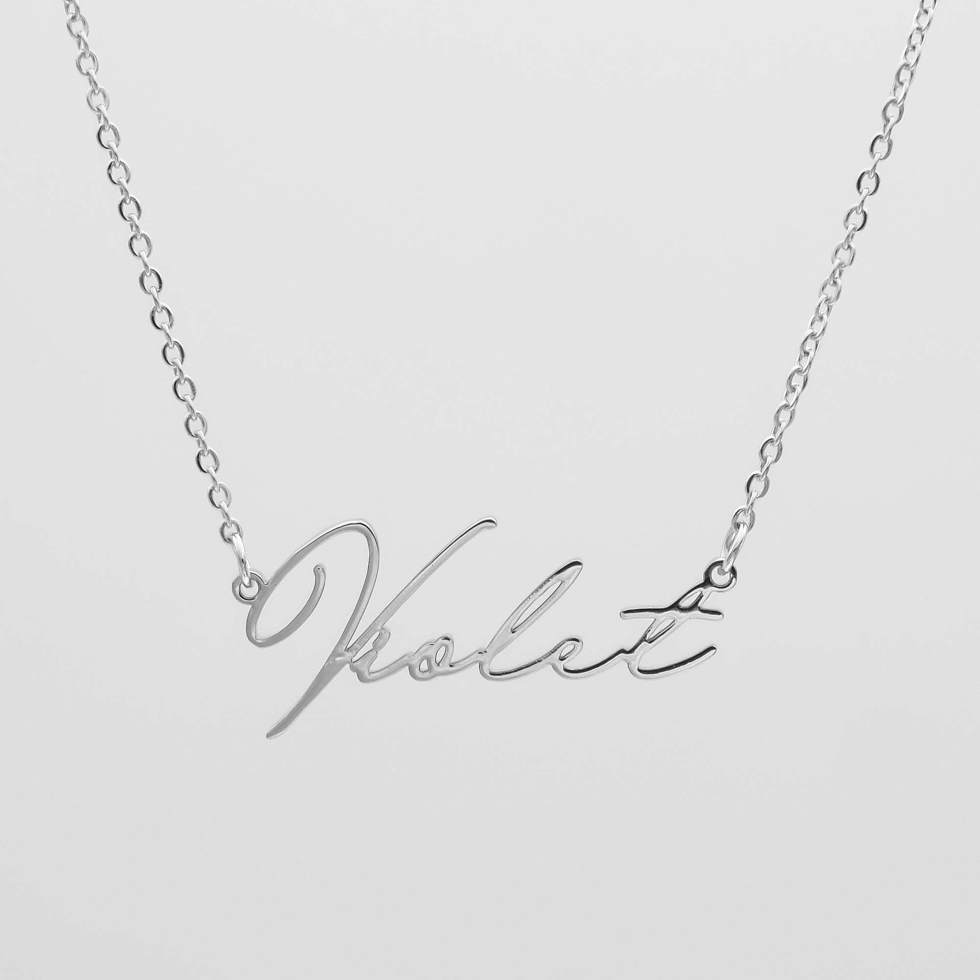 Violet Custom Name Necklace