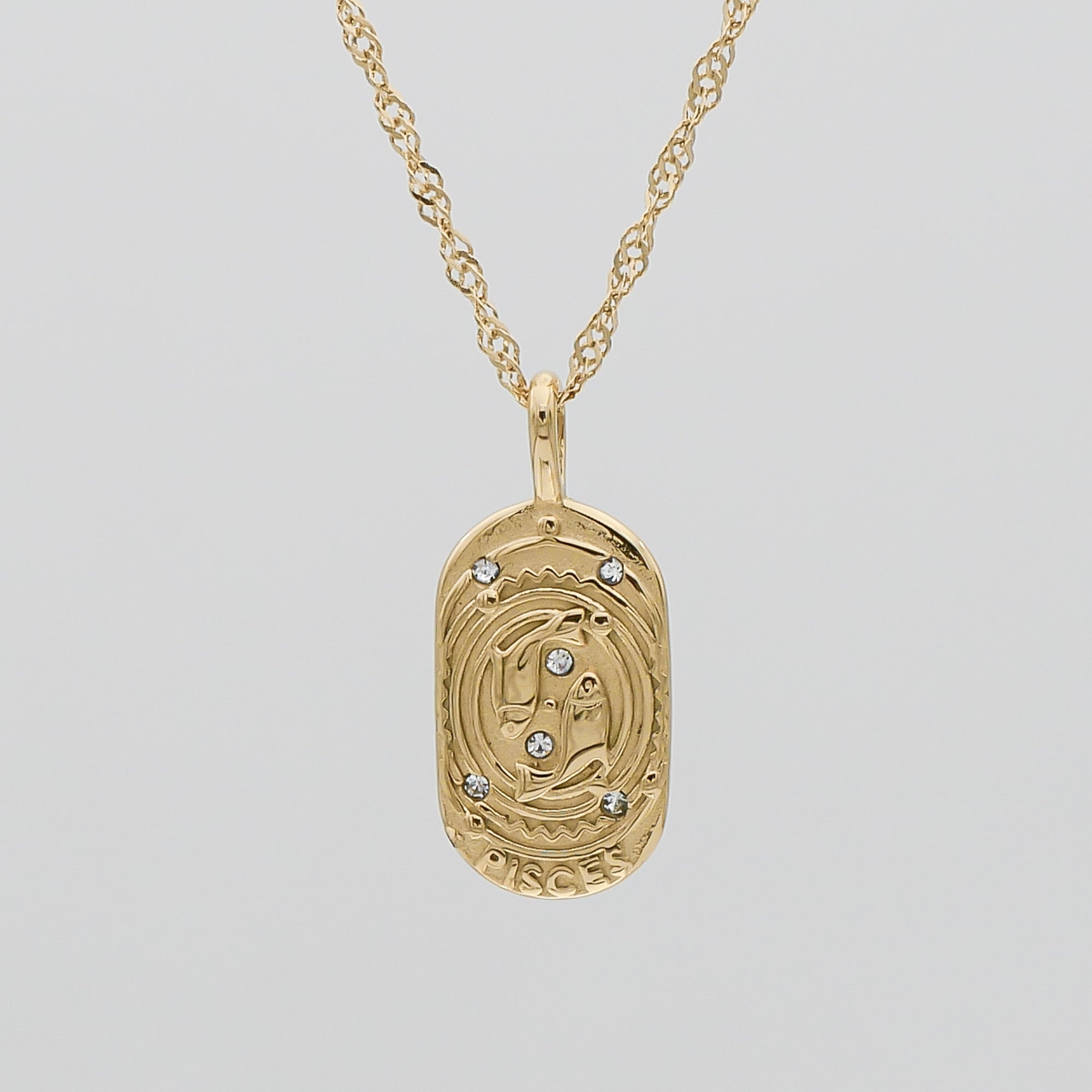 Zodiac Tarot Card Necklace