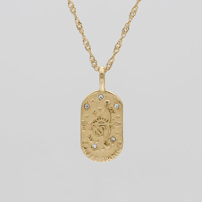 Zodiac Tarot Card Necklace