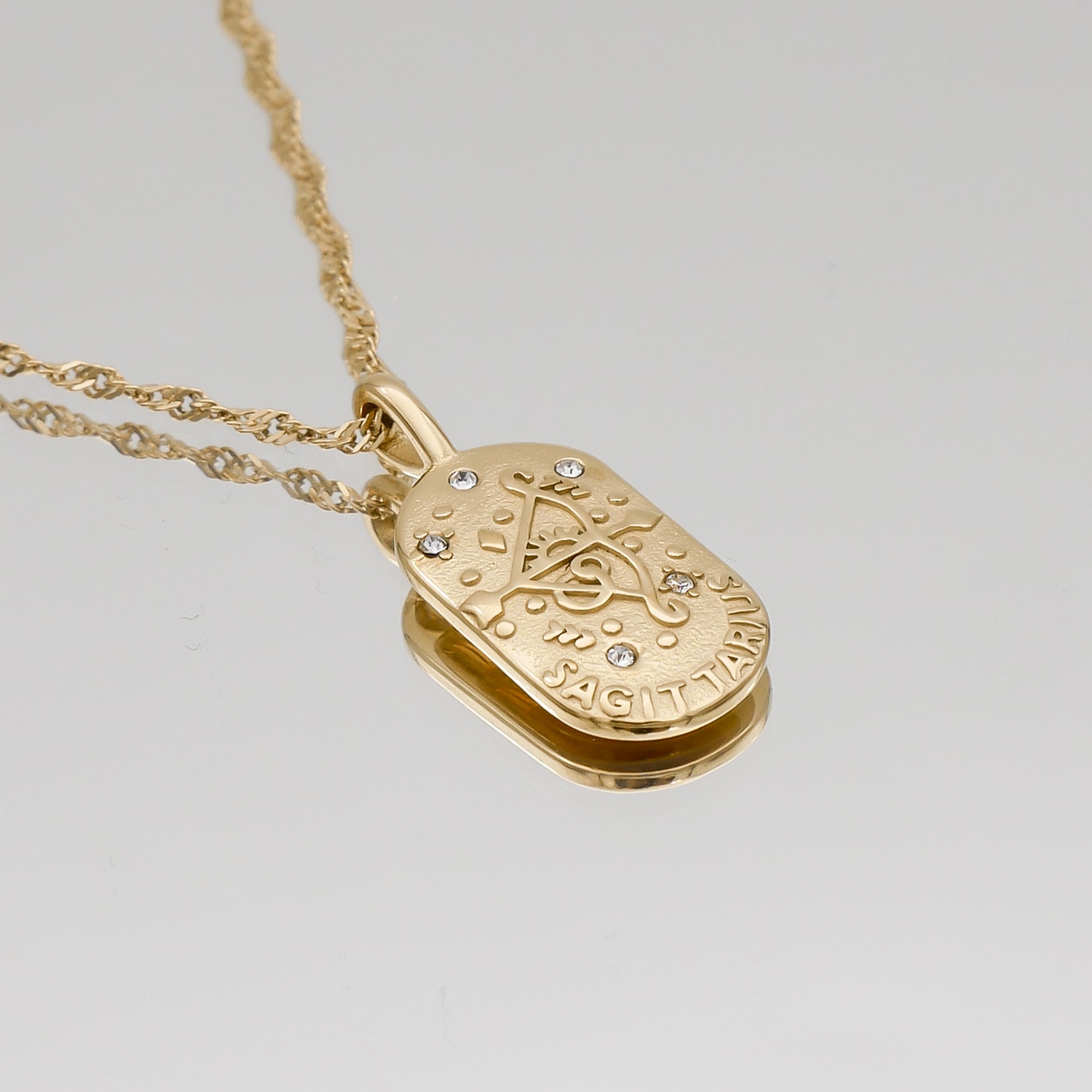 Zodiac Tarot Card Necklace