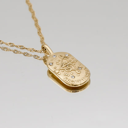 Zodiac Tarot Card Necklace