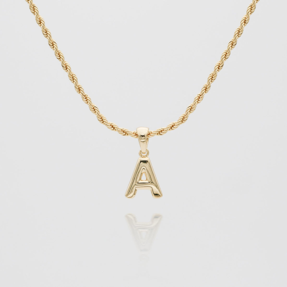 Mini Bubble Initial Necklace