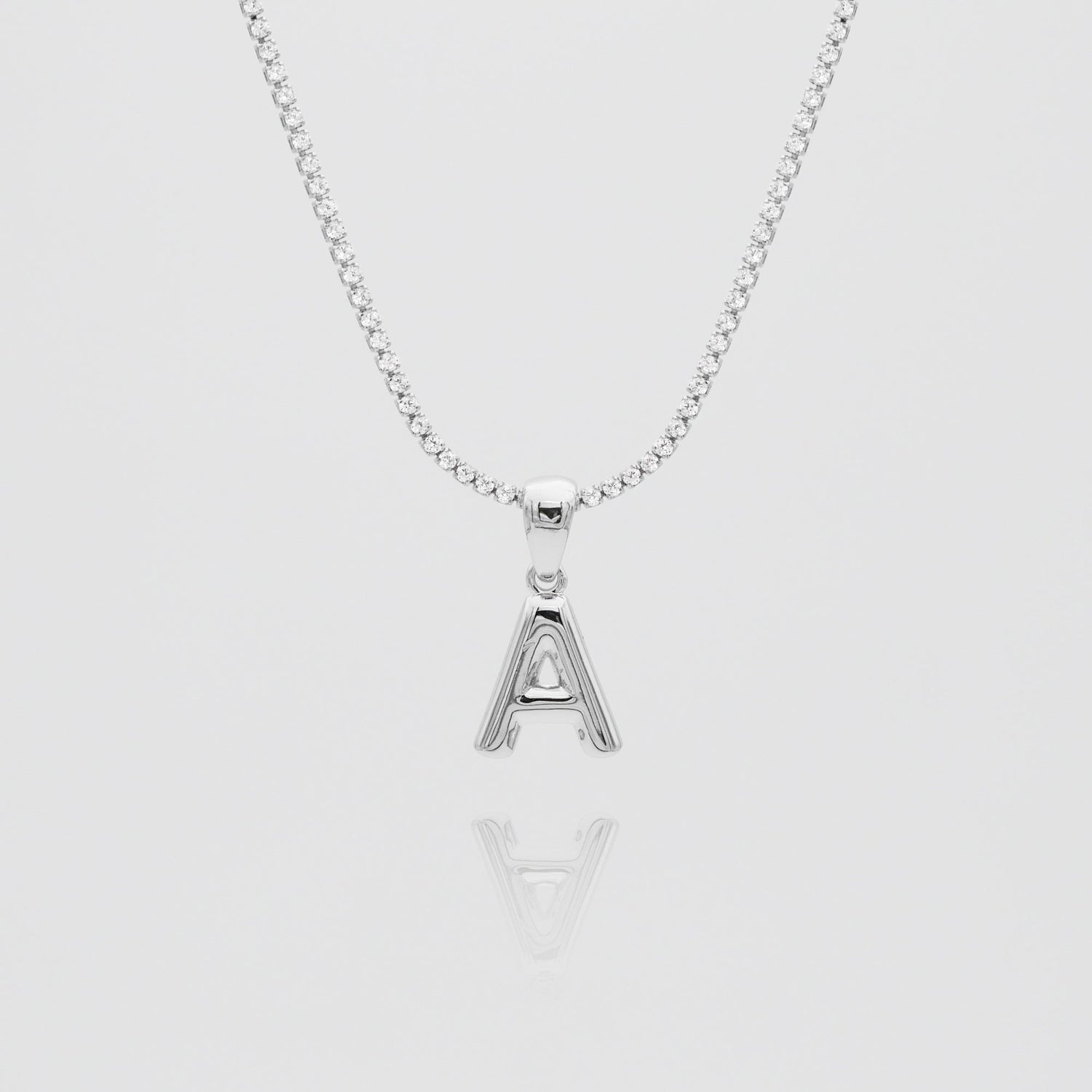 Mini Bubble Initial Necklace