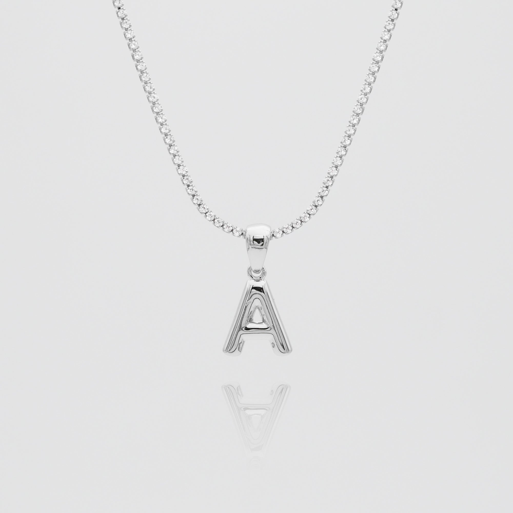 Mini Bubble Initial Necklace