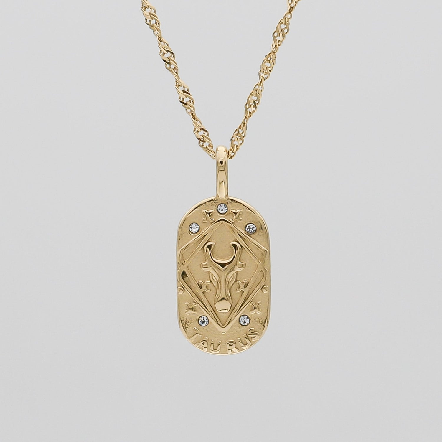 Zodiac Tarot Card Necklace