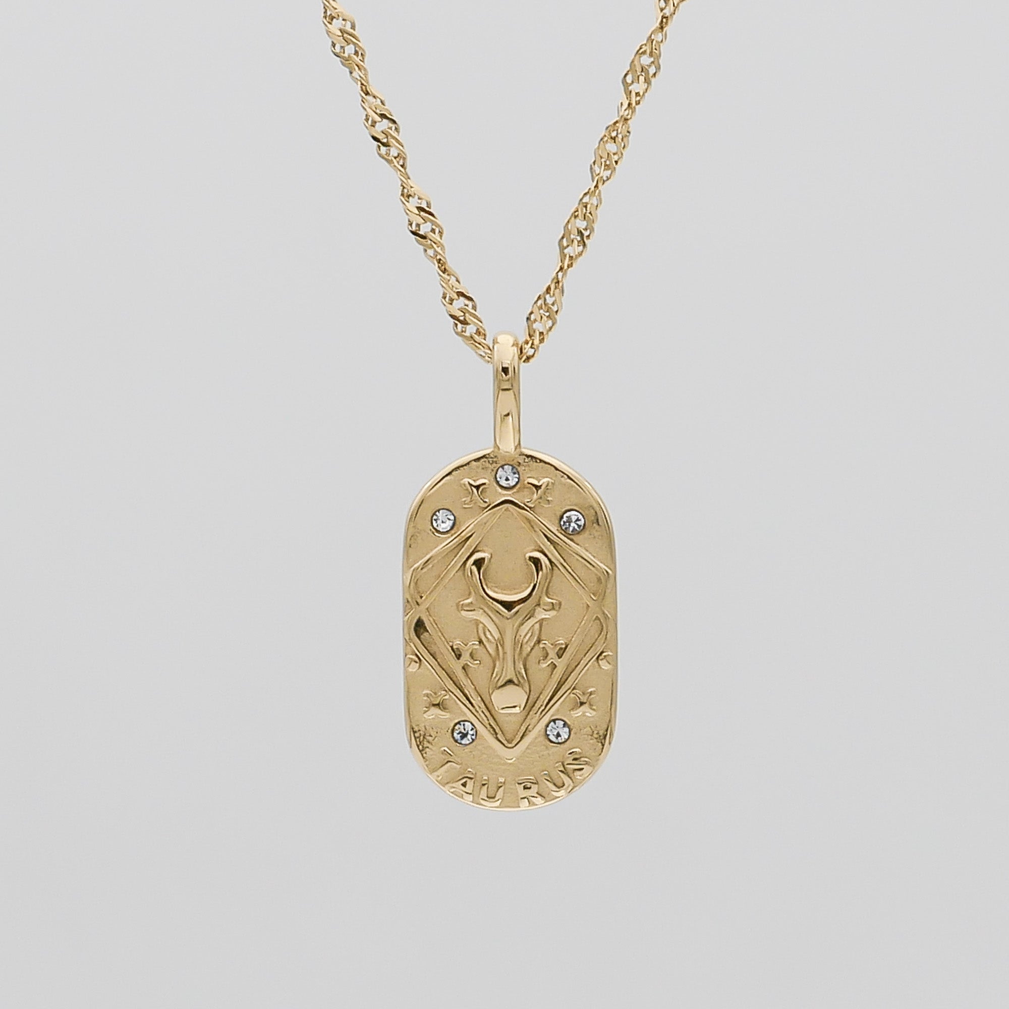 Zodiac Tarot Card Necklace