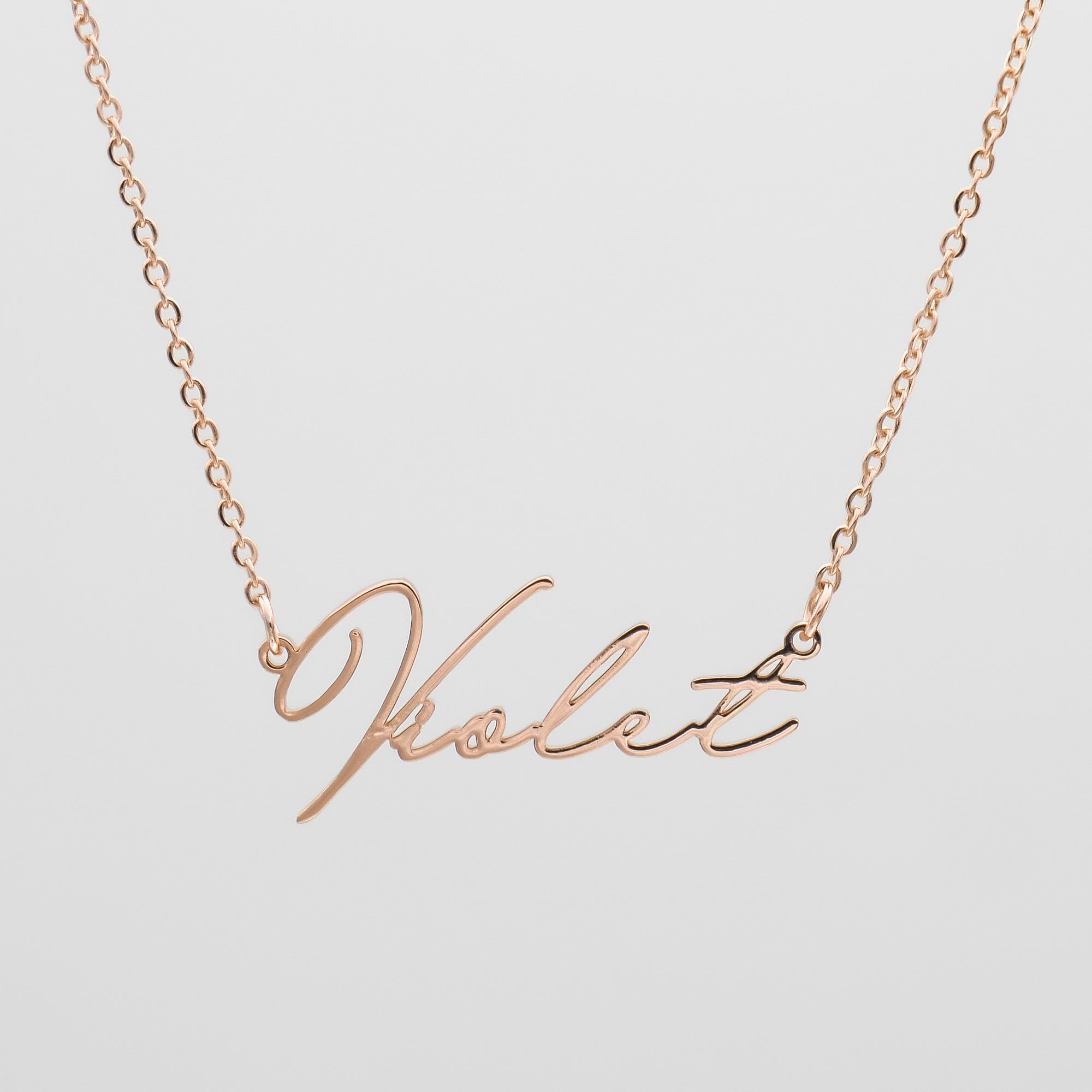 Violet Custom Name Necklace